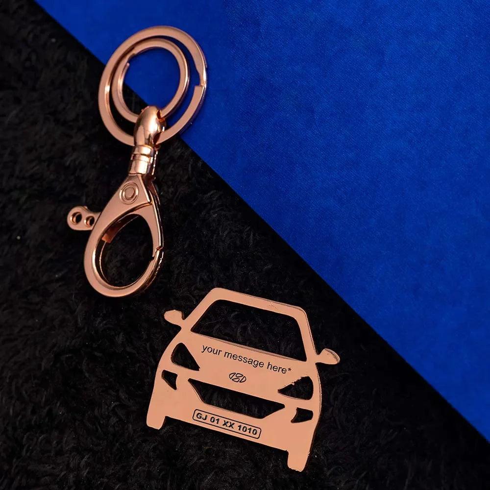 Hyundai Santro personalized keychain, timeless accessory for daily journeys