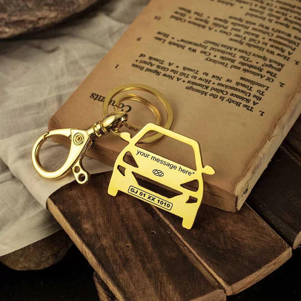 Personalized Hyundai Santro Keychain