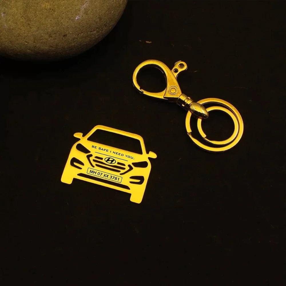 Anniversary gift for couples, Hyundai Tucson 2023 personalized car keychain