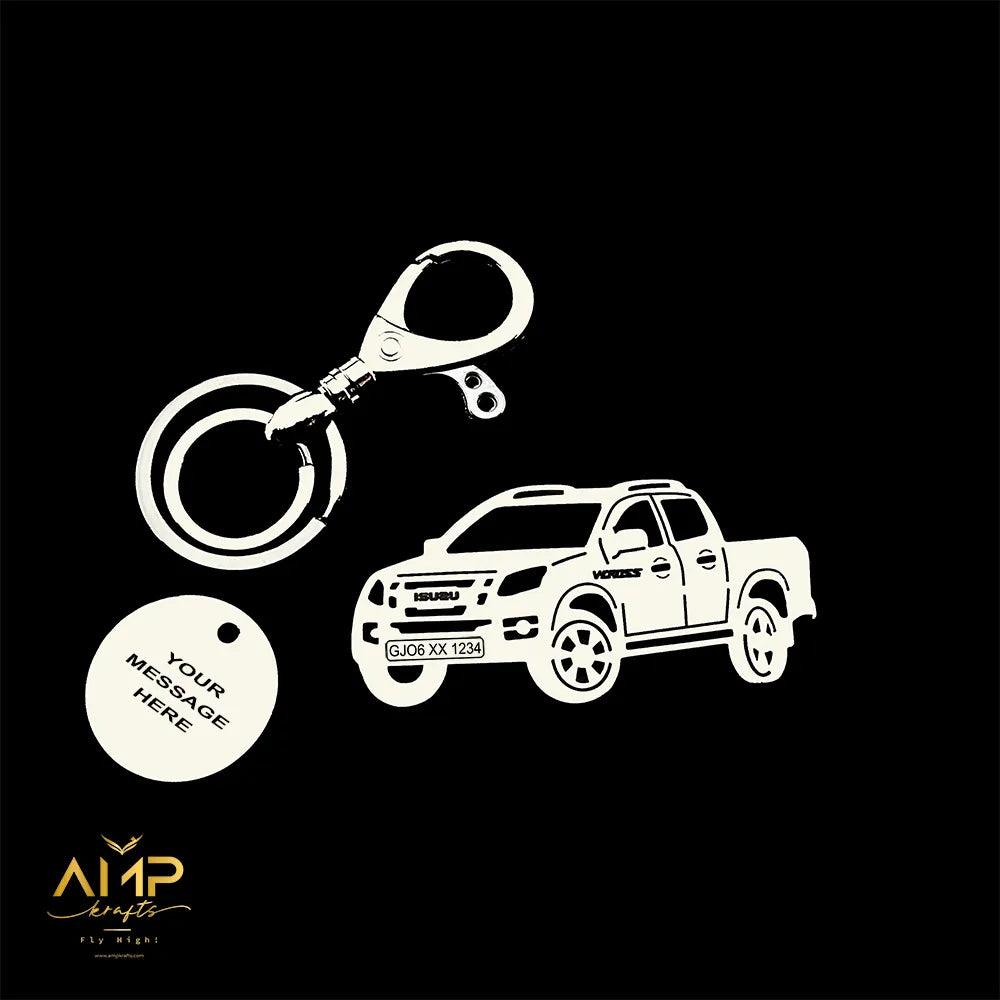 Isuzu D-MAX V-cross Key chain Car Keychain Personalized | Car keychain 