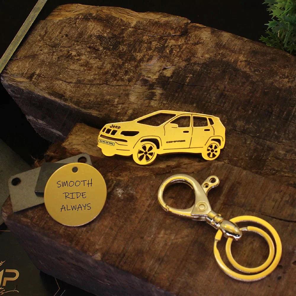 d jeep compass keychains sideview keychains , latest keychains , unique gift for men