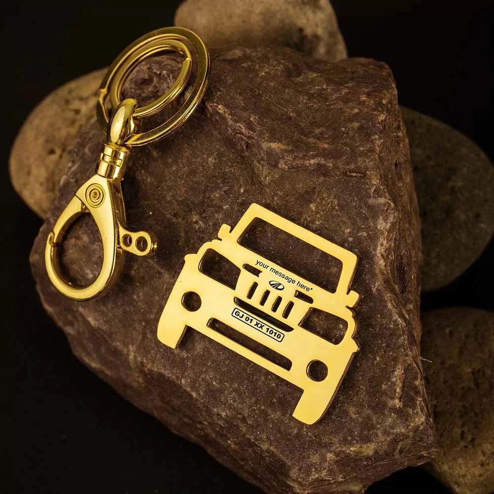 Personalised Car keychain | Mahindra Bolero Keychain