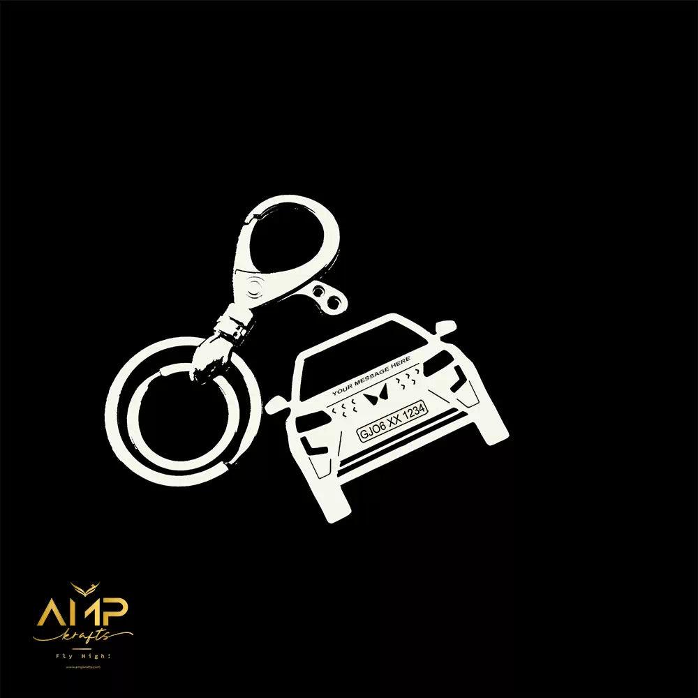 Personalised Car Keychain | Mahindra XUV 400 (New Logo) Personalised Car Keychain |