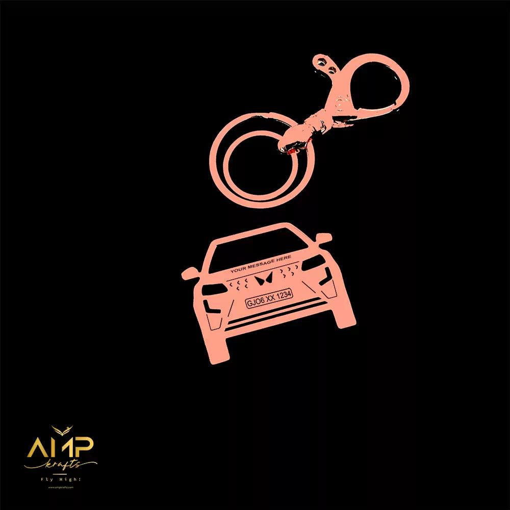 Premium Mahindra XUV 400 keychain with sleek metal finish