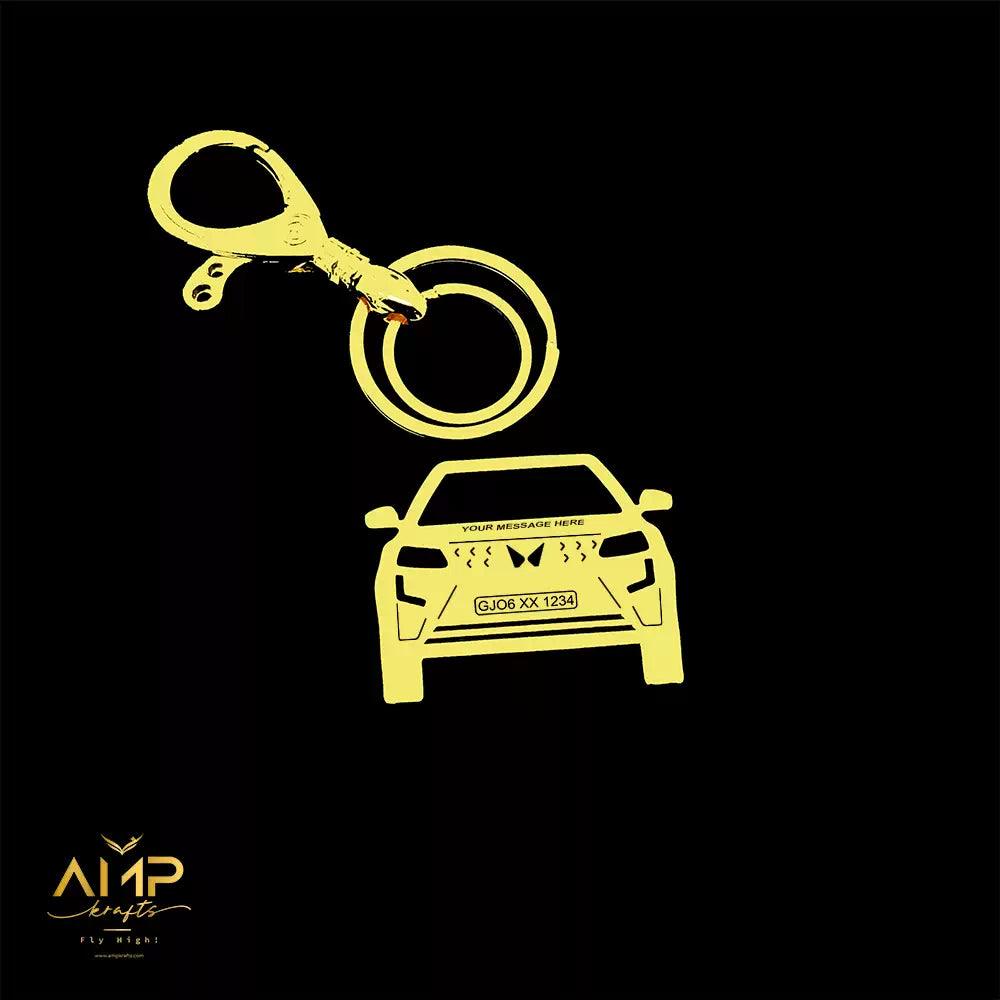 Stylish Mahindra XUV 400 keychain with a clean look