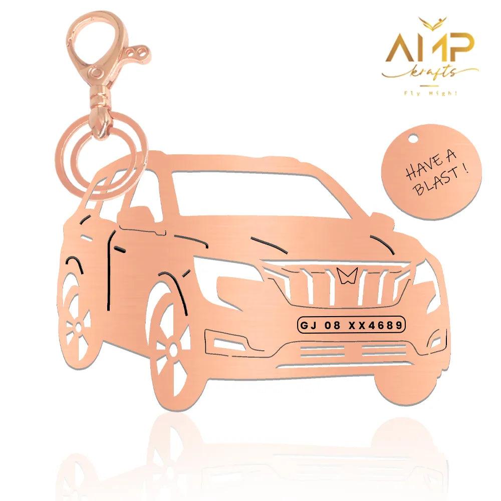 Personalised Car Keychain | Mahindra XUV 700 Personalised Car Keychain |name and numberplate keychain. XUV700