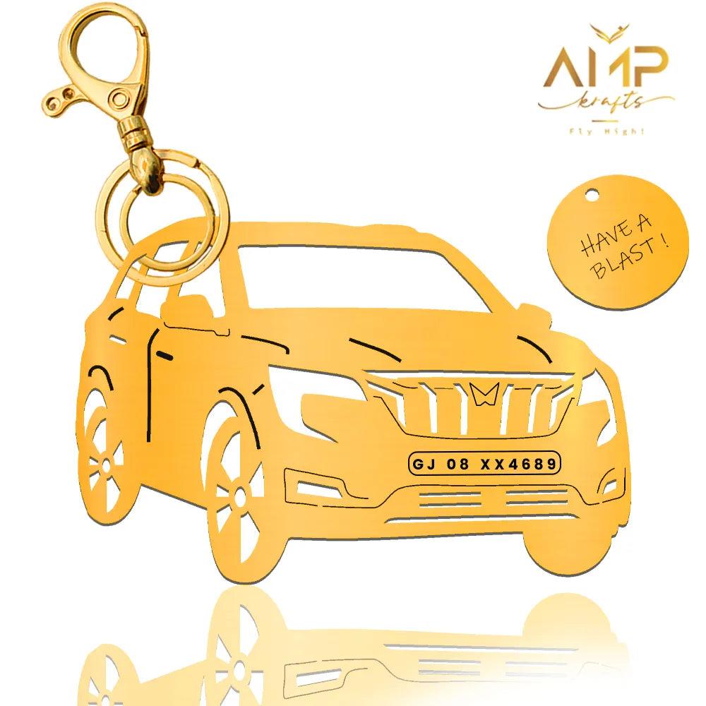 Personalised Car Keychain | Mahindra XUV 700 Personalised Car Keychain |name and numberplate keychain. XUV700