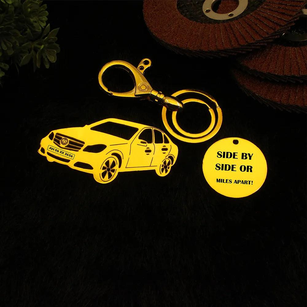 Mercedes C-Class metal key holder, timeless keepsake for special bonds
