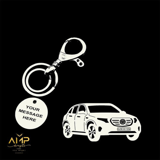 Mercedes Benz GLC 300 personalized keychain, thoughtful gift for someone special