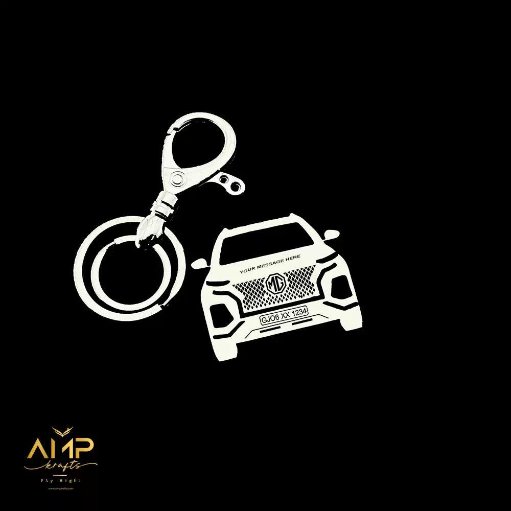 MG Hector Plus personalized keychain, sturdy accessory for daily drives
