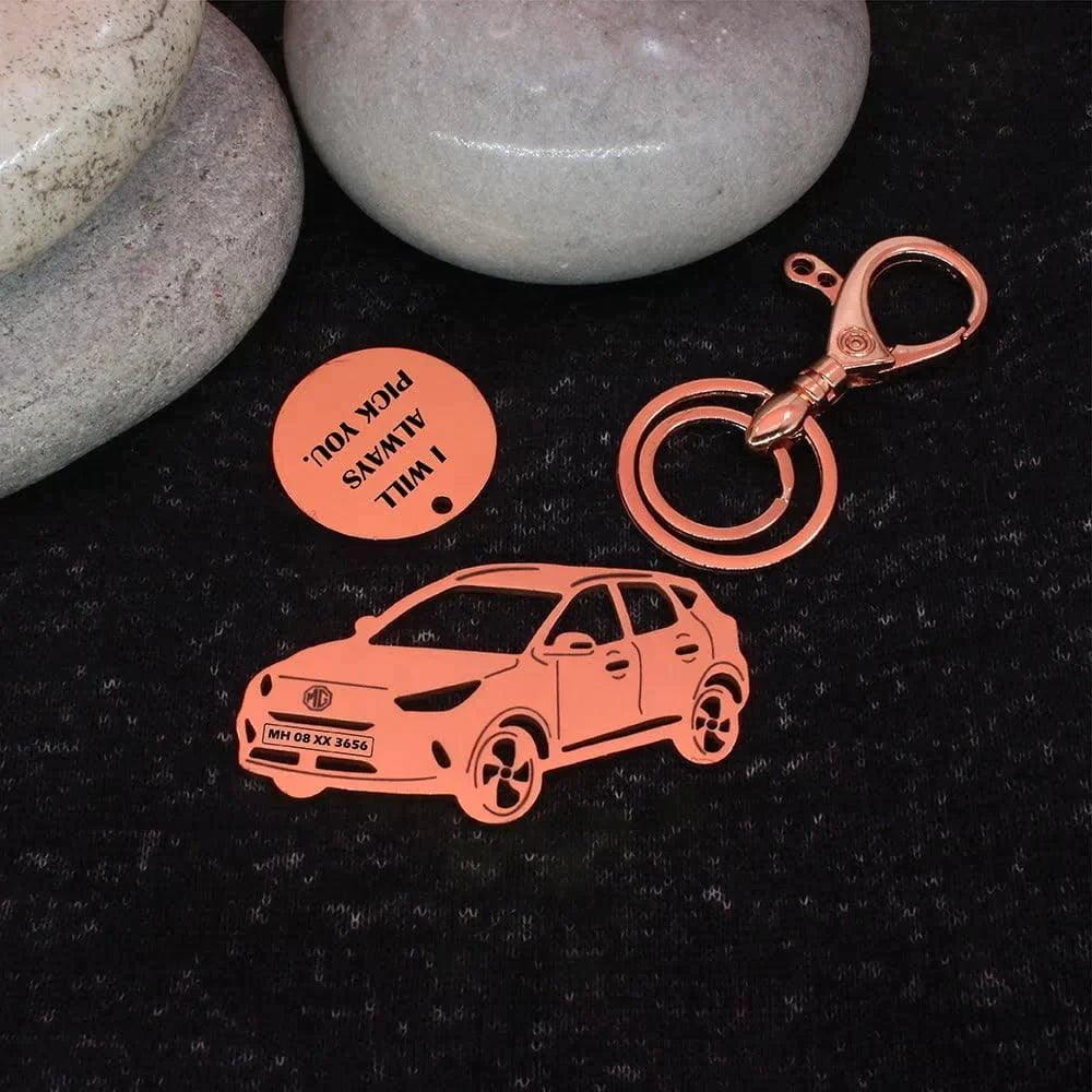 MG ZS EV 2022 personalized keychain, sleek accessory for electric SUV owners