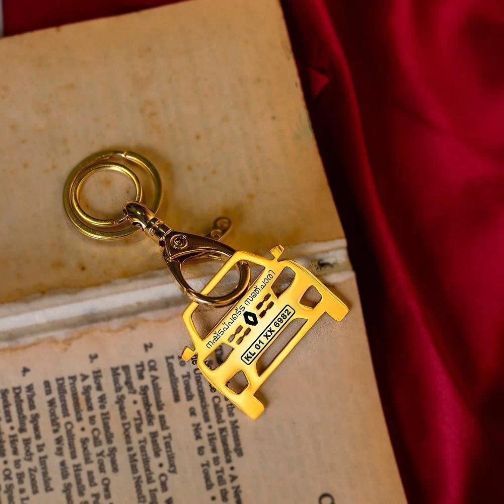 Premium stainless steel keychain for boyfriend car lover birthday