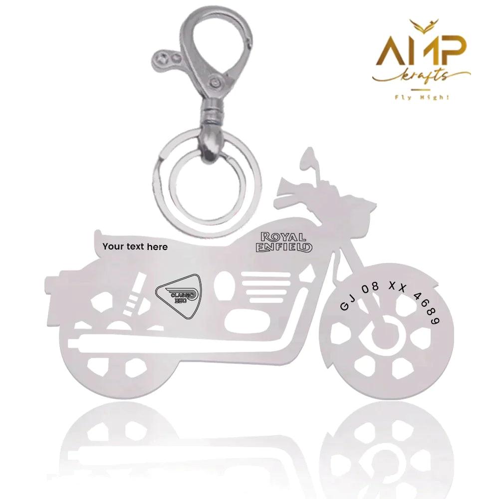 Royal Enfield Classic 350 2023 Keychain Silver
