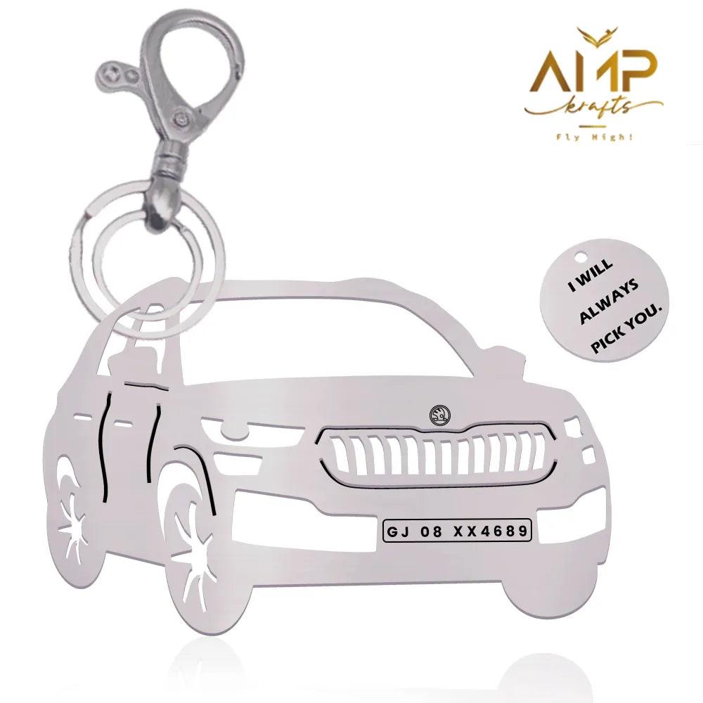 Personalised Car Keychain | Skoda Kodiaq – Ampkrafts