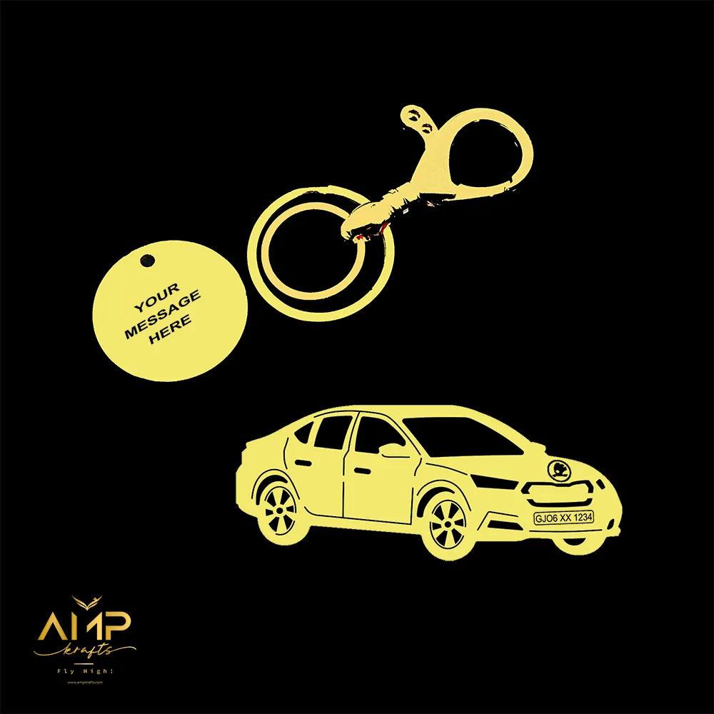 Skoda Octavia metal key holder, refined keepsake with emotional value