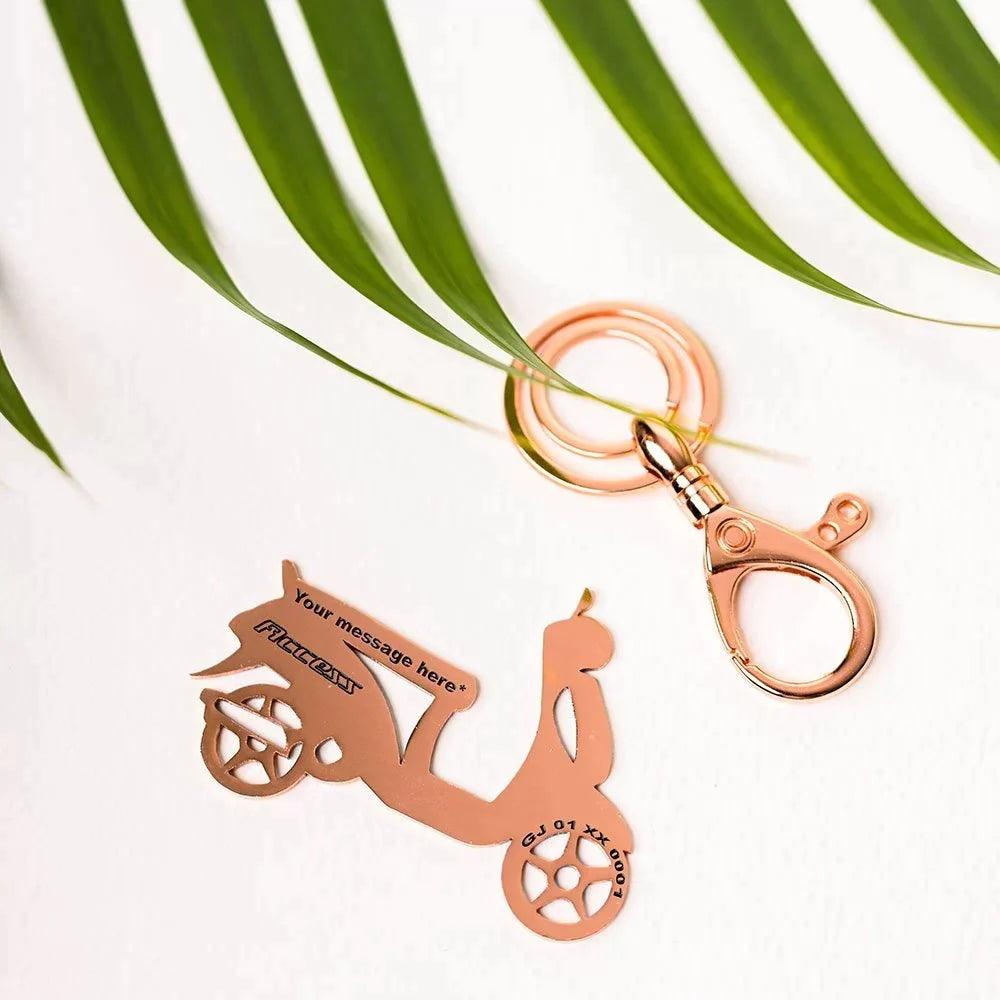 Sleek key holder made for daily Suzuki Access rides