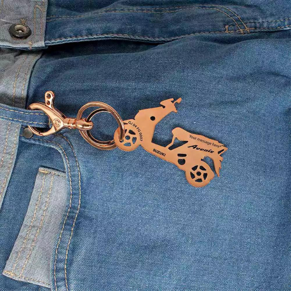 Personalized keychain for Suzuki Avenis 125 New motorcycle lovers