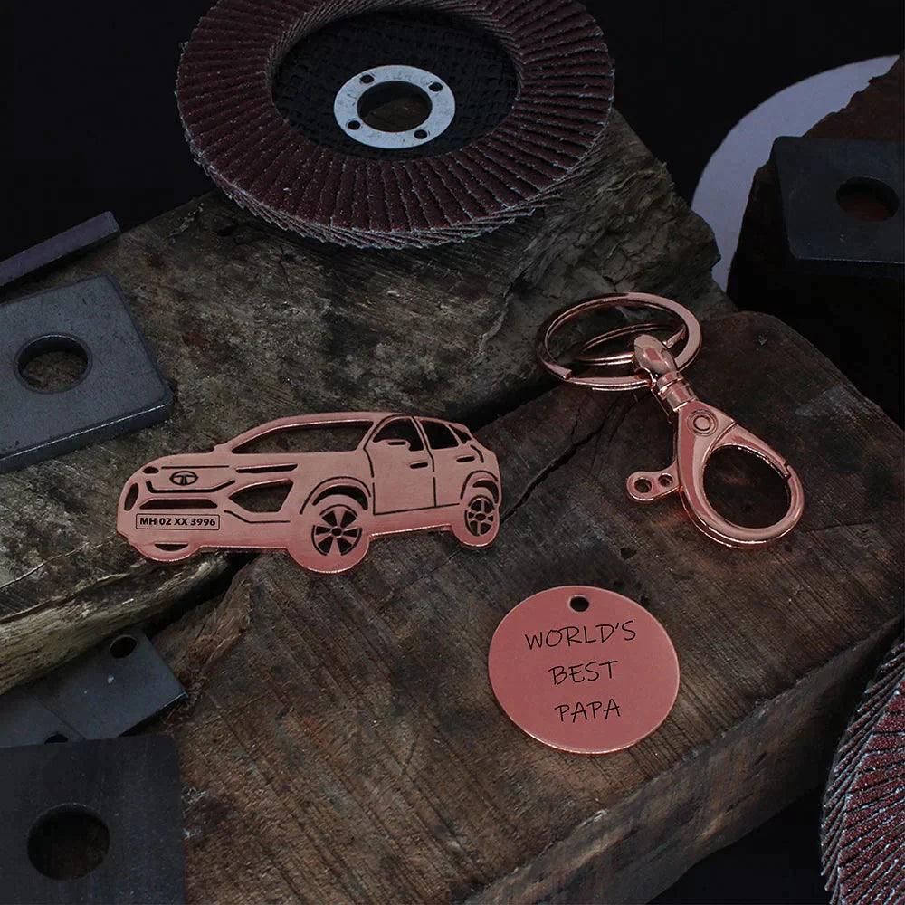 Personalized keychain for Tata Harrier Keychain