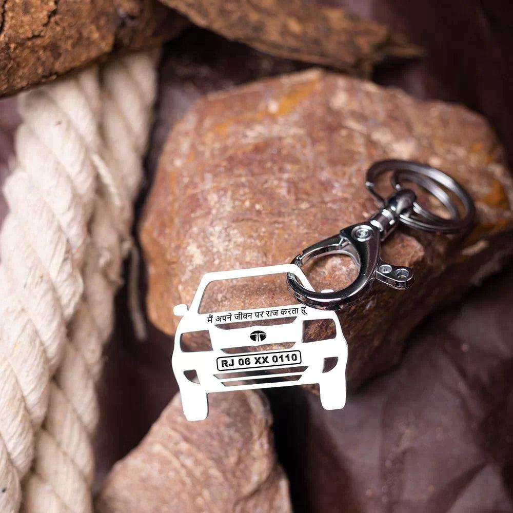 Personalized keychain for Tata Safari Keychain