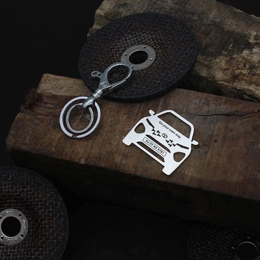 Personalized keychain for Tata Safari New Model Keychain