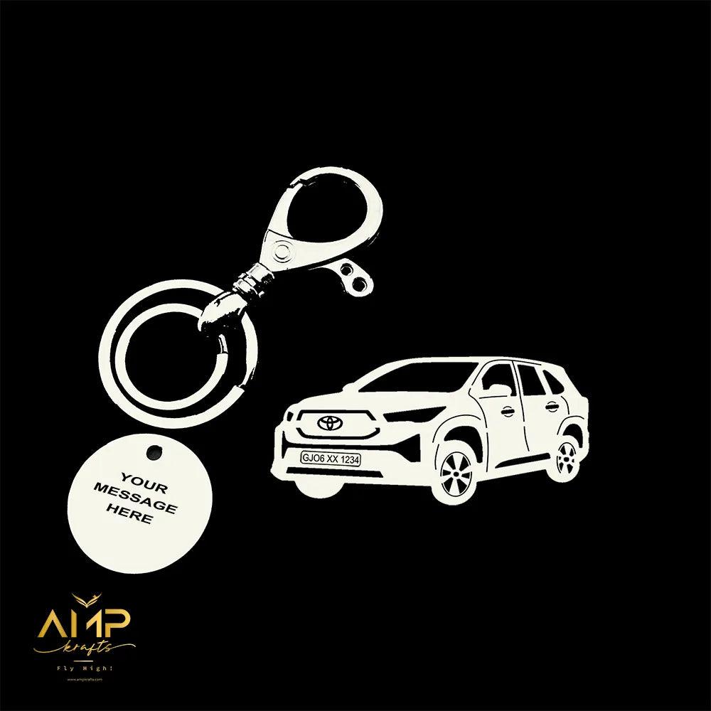 Personalized keychain for Toyota Innova Hycrosss 2023 Keychain