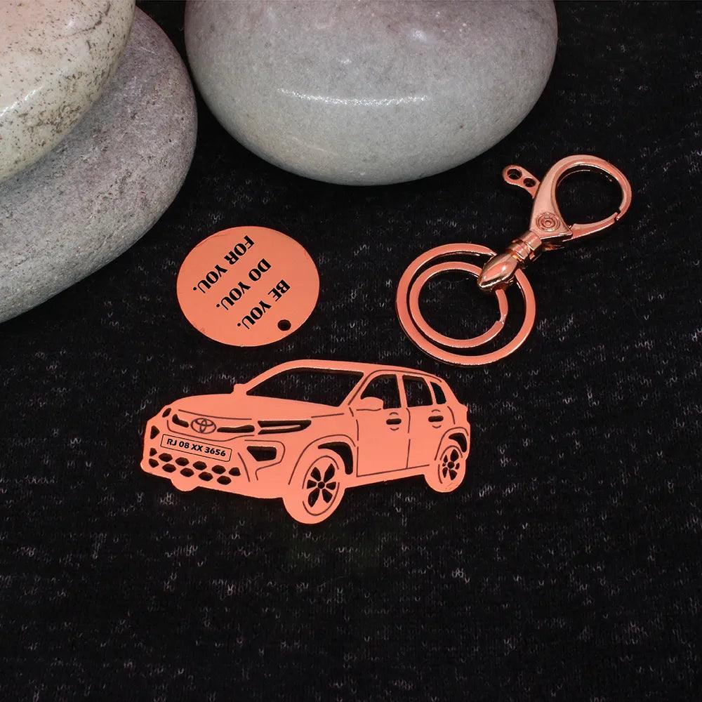 Personalized keychain for Toyota Urban Cruiser Hyryder Keychain