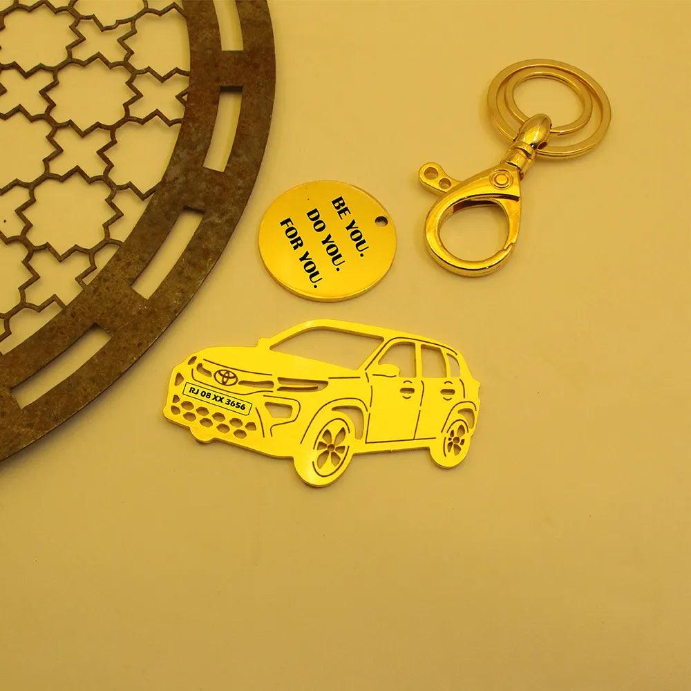 Personalized keychain for Toyota Urban Cruiser Hyryder Keychain