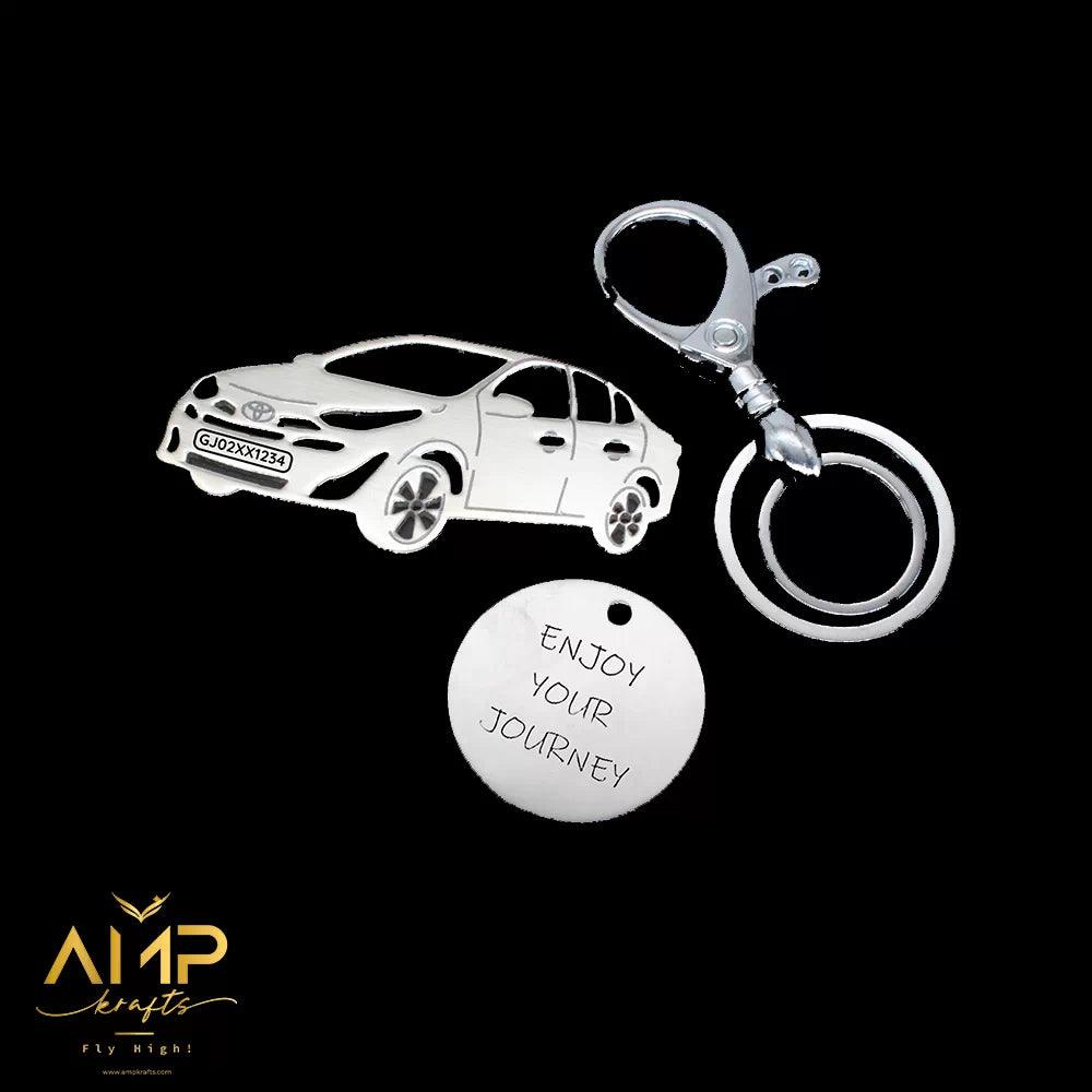 Personalized keychain for Toyota Yaris 2018 Keychain