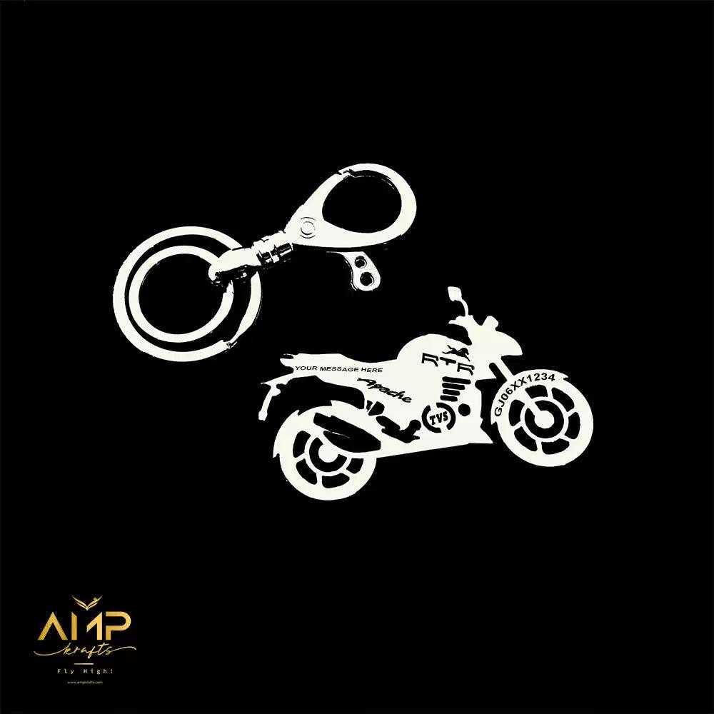 Tvs Apache Rtr 200 4v Keychain - Ampkrafts