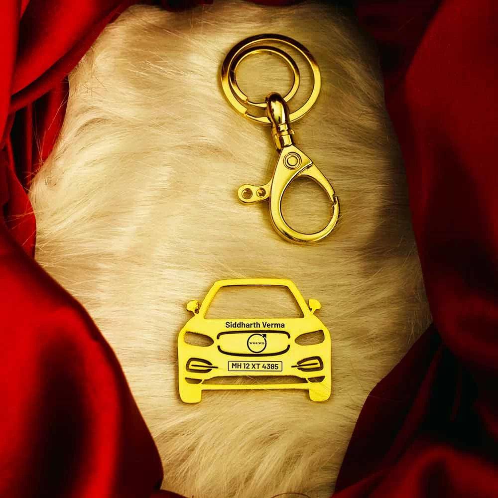 Father's Day Volvo S90 custom keychain for car lovers